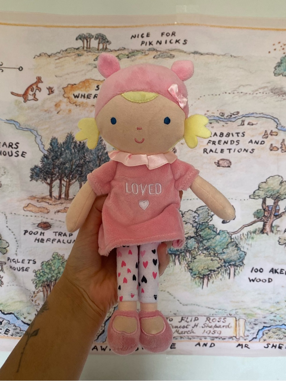 Lovable Pink 'Loved' Plush Doll - Kids Toys 🧸